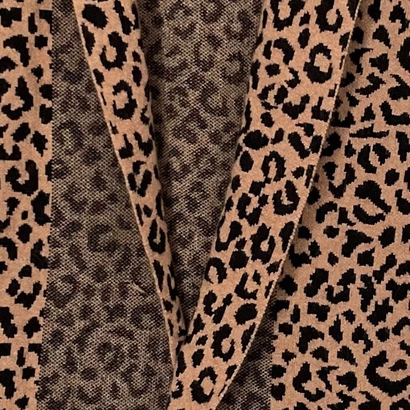Cynthia Rowley Long Open Front Leopard Print Jacket - Women's M - Picture 2 of 15